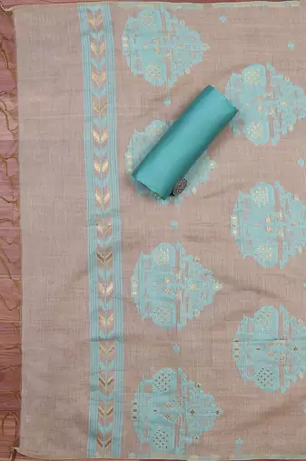 Art Silk Unstitched Dress Material
