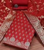 Art Silk Unstitched Dress Material