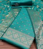 Art Silk Unstitched Dress Material