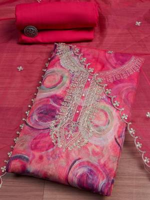 Printed Unstitched Dress Material 1
