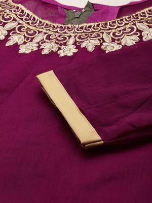 Embroidered Silk Georgette Unstitched Dress Material 2