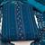 Teal & Pink Embroidered Silk Georgette Unstitched Dress Material