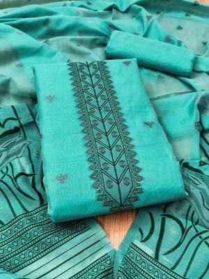Printed Pure Cotton Unstitched Dress Material 1