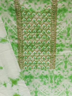 Floral Embroidered Pure Cotton Unstitched Dress Material 4