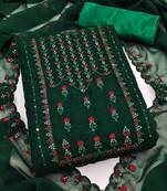 Embroidered Silk Georgette Unstitched Dress Material