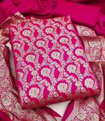 Art Silk Unstitched Dress Material