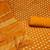 Orange Unstitched Dress Material