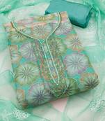 Embroidered Unstitched Dress Material