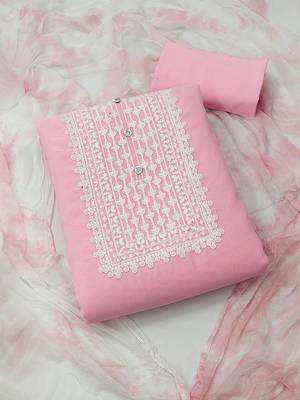 Embroidered Unstitched Dress Material 1