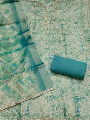 Printed Unstitched Dress Material 3