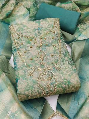 Printed Unstitched Dress Material 5