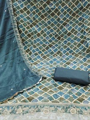 Printed Unstitched Dress Material 4