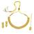 Glamorous square shape rajwada look white ad gold plated choker necklace set with maang tikka for women and girls