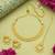 Dazzling square shape and flower design gold plated choker necklace set with maang tikka for women and girls