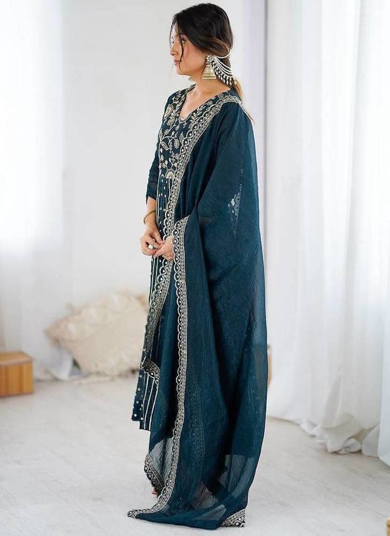 Anarkali gown set wedding wear gown floral suit set