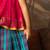 Pink top and multicolor cotton silk lehenga set