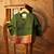 Green cotton silk angrakha kurta