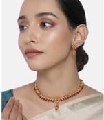 Indian bollywood traditional necklace earrings jewelry set wear red