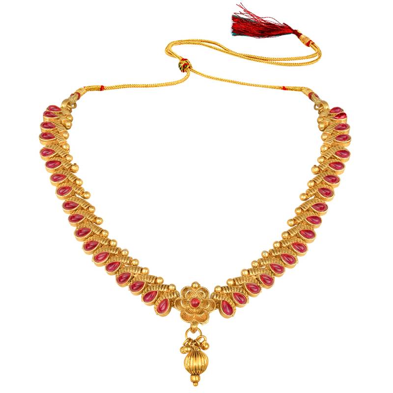 Indian bollywood traditional necklace earrings jewelry set wear red