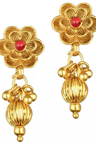 Indian bollywood traditional necklace earrings jewelry set wear red