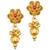 Indian bollywood traditional necklace earrings jewelry set wear red
