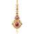 Latest fashion jewellery 18k matte gold finish copper maangtikka jewellery gift for women