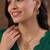 Gold tone statement necklace set for women with royal blue crystal