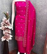 Embellished Unstitched Dress Material