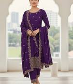 Embellished Unstitched Dress Material