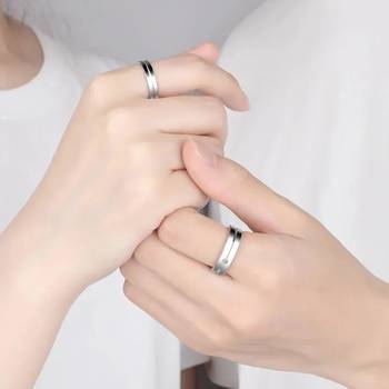 Fancy couple band finger ring jewellery for men & women(men - us 9, women - us 7) 1