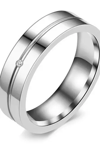 Fancy couple band finger ring jewellery for men & women(men - us 9, women - us 7)