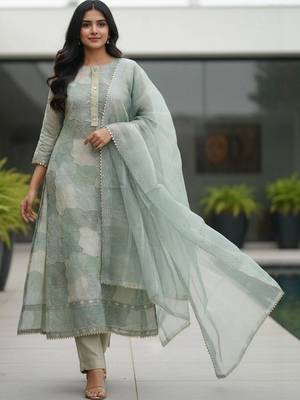Women Embroidered Unstitched Dress Material with Dupatta 4
