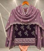 Embellished Unstitched Dress Material