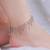 Silver plated cubic zirconia studded anklet stylish fancy payal gift for women