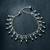 Silver plated cubic zirconia studded anklet stylish fancy payal gift for women