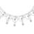 Silver plated cubic zirconia studded anklet stylish fancy payal gift for women