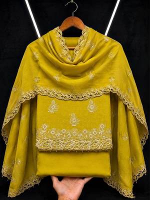 Embellished Unstitched Dress Material 3