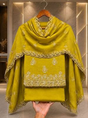 Embellished Unstitched Dress Material 5