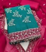 Embellished Unstitched Dress Material