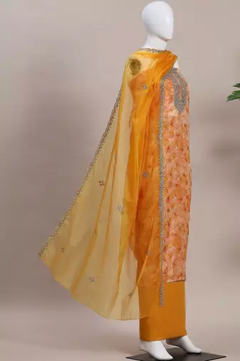 Printed Unstitched Dress Material