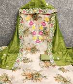 Embellished Unstitched Dress Material