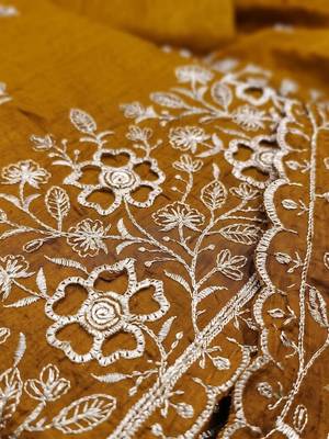 Embellished Unstitched Dress Material 5