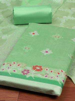 Printed Unstitched Dress Material 3
