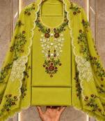 Embellished Unstitched Dress Material