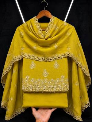Embellished Unstitched Dress Material 2