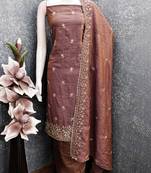 Embellished Unstitched Dress Material