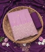 Embellished Unstitched Dress Material
