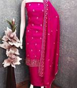 Embellished Unstitched Dress Material