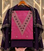 Embellished Unstitched Dress Material