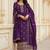 Embroidered Art Silk Unstitched Dress Material